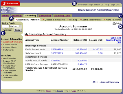 Investing Homepage